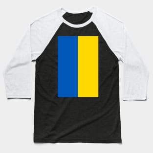 Vertical Ukraine Flag Baseball T-Shirt